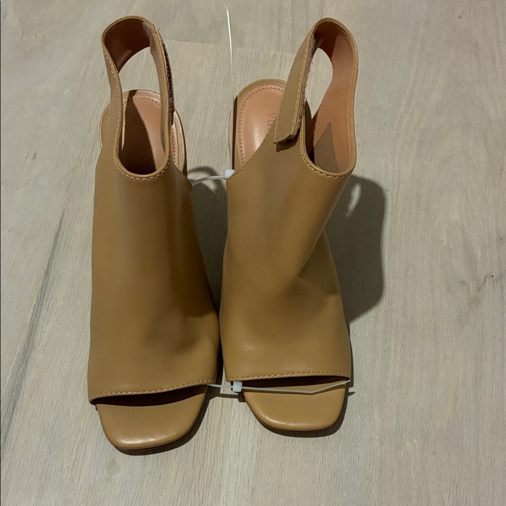 Vince Camuto Tan Slingback Heels